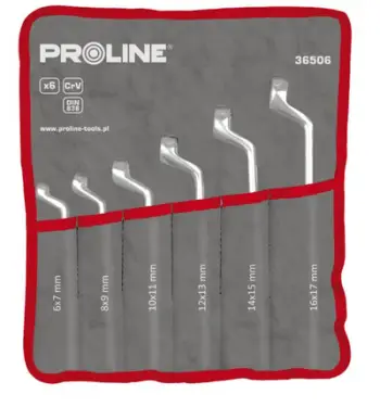 Set Çelësa unazorë Proline Offset, 6-32 mm, 12 copë