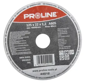 Diskë prerëse Proline për çelik rezistent ndaj acidit T41, 230x2mm