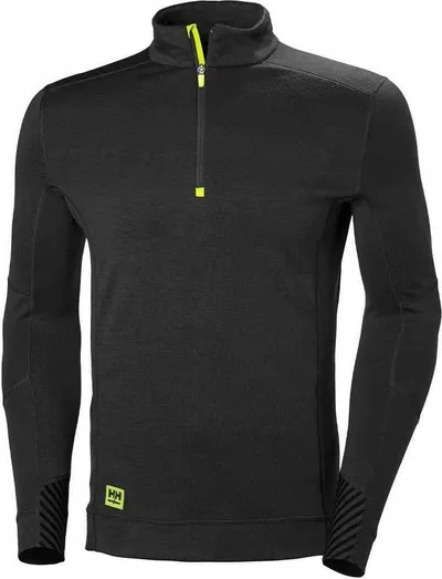 Bluzë termike Helly Hansen Lifa Half Zip, për meshkuj, madhësia M, e zezë - 1