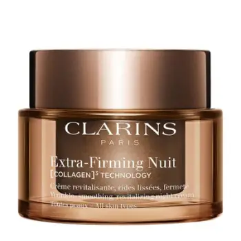 Krem nate forcues për të gjitha llojet e lëkurës Extra-Firming Nuit Collagen Technology (Cream) Clarins, 50 ml