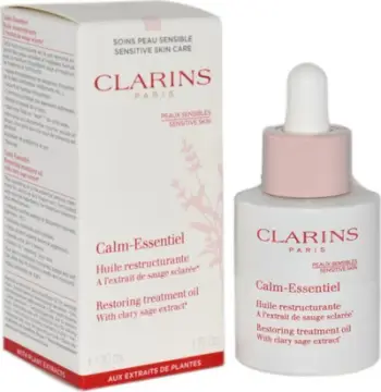 Vaj fytyre Clarins Calm Essentiel, 30ml, për lëkurë të thatë dhe të ndjeshme