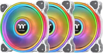 Set ftohësish Thermaltake Riing Quad 14 ARGB CL-F101-PL14SW-A, 3 ftohës + hub, të bardhë