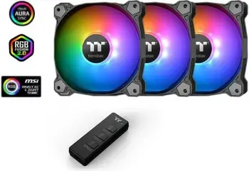 Ftohës Thermaltake Pure 12 ARGB Sync (CL-F079-PL12SW-A), 3 copë, i zi