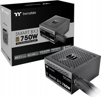 Burim energjie Thermaltake Smart BX3, 750W, 80 Plus Bronze, e zezë - 2