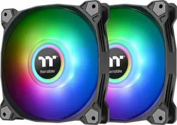 Ftohës Thermaltake Pure Duo 14 ARGB (CL-F116-PL14SW-A), 33dbA, 1500rpm, 82CFM, 140mm, i zi