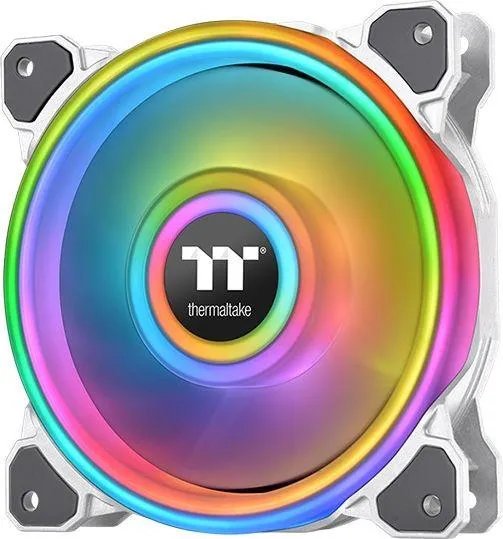 Ftohës Thermaltake Riing Quad 12 RGB, 120 mm, i bardhë - 1