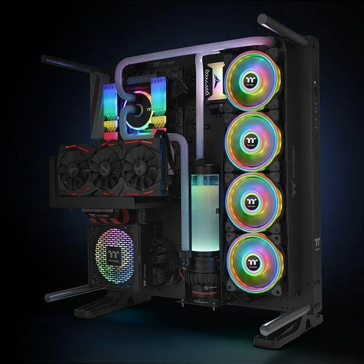 Ftohës Thermaltake Riing Quad 12 RGB, 120 mm, i bardhë - 4