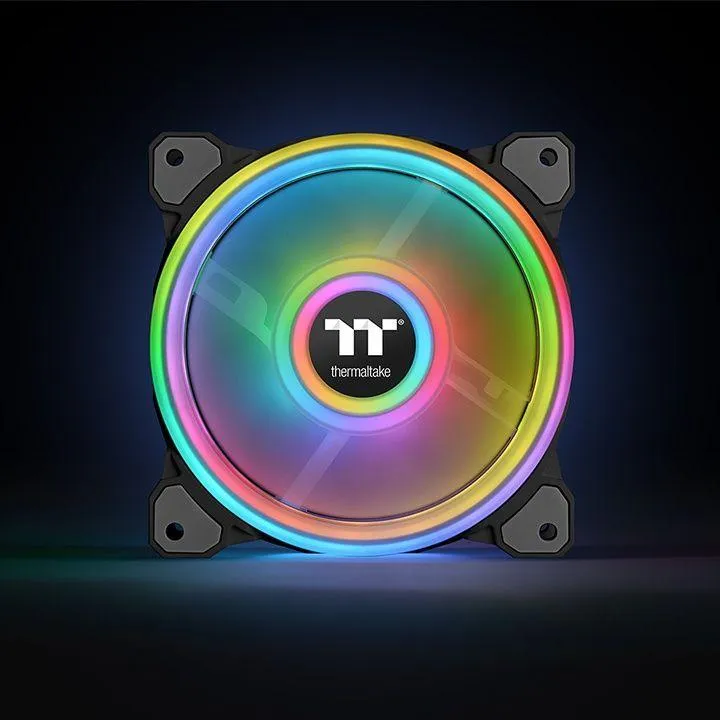 Ftohës Thermaltake Riing Quad 12 RGB, 120 mm, i zi - 3