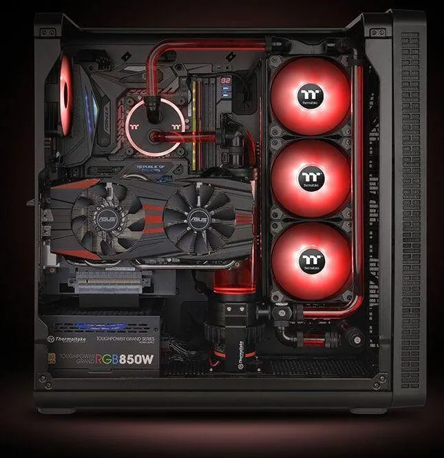 Ftohës Thermaltake Pure A14, 140 mm, i kuq - 4