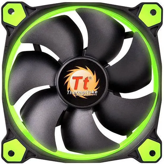 Ftohës Thermaltake Riing LED, 120 mm, i gjelbër - 1