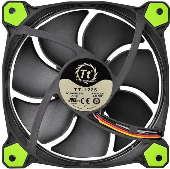 Ftohës Thermaltake Riing LED, 120 mm, i gjelbër - 3