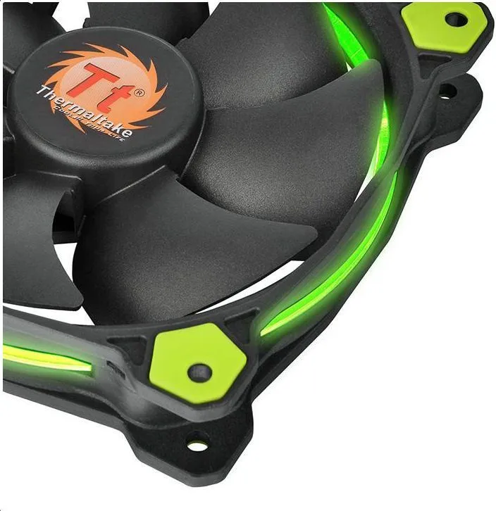 Ftohës Thermaltake Riing LED, 120 mm, i gjelbër - 5