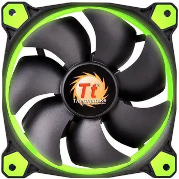 Ftohës Thermaltake Riing LED, 120 mm, i gjelbër