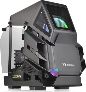 Kasë Thermaltake AH T200 Micro, e zezë, Mini Tower