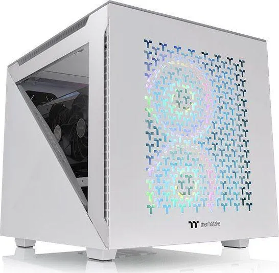 Kasë Thermaltake Divider 200 TG Air Snow, Cube Tower - 1
