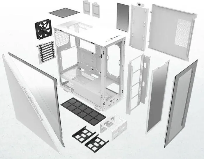 Kasë Thermaltake Divider 300 TG Snow, Midi Tower - 6