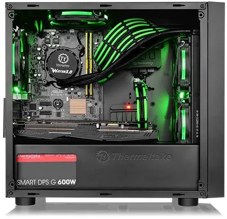 Kasë Thermaltake Versa H17, Micro Tower - 14