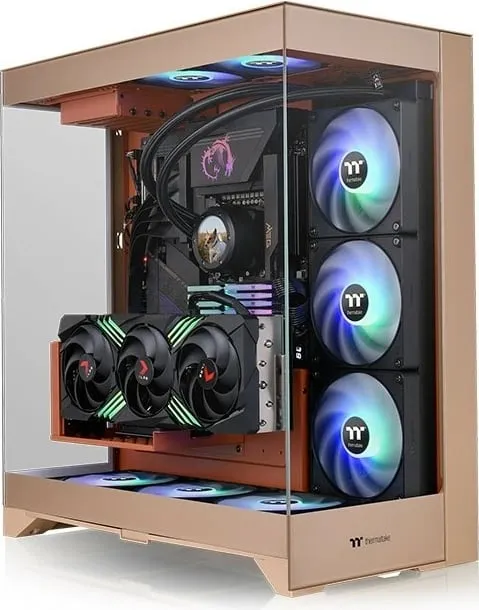 Kasë Thermaltake CTE E550 TG, Midi Tower, Gravel Sand - 1