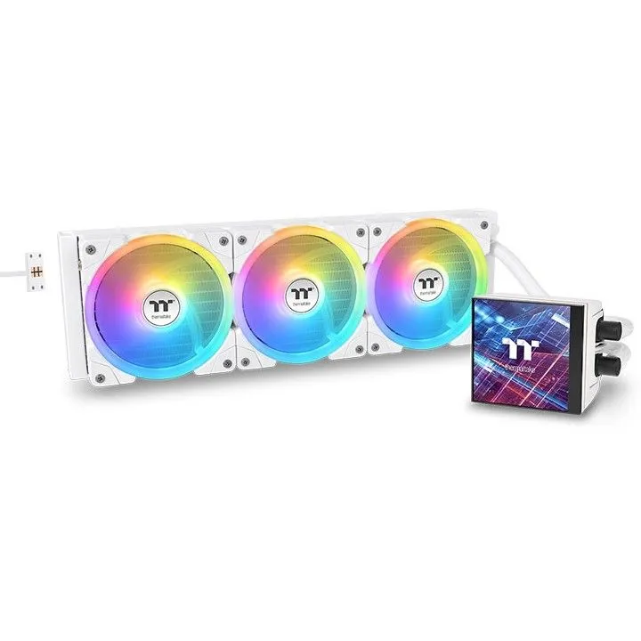 Ftohës uji AIO Thermaltake MAGFloe 420 Ultra, 420mm, ARGB, i bardhë Snow - 1
