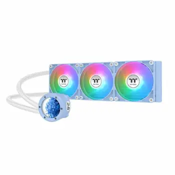 Ftohës me ujë Thermaltake TH360 V2 Ultra ARGB, 3 ventilatorë, ekran LCD, 360mm, kaltër