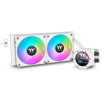 Ftohës me lëng Thermaltake TH360 V2 Ultra EX ARGB Sync, 3x120mm, ekran LCD, i zi