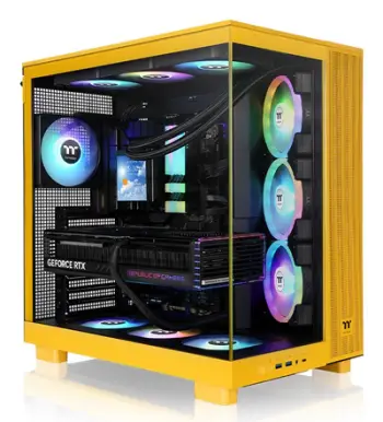 Thermaltake View 380 XL TG ARGB Bumblebee (CA-11E-00M4WN-00) – Kasë Kompjuteri, e verdhë