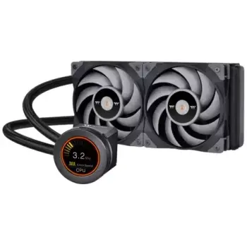 Ftohës uji all-in-one Thermaltake TOUGHLIQUID Ultra 240, 240mm, ekran LCD, RGB, i zi/gri
