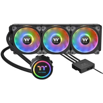 Ftohës uji për procesor Thermaltake Floe DX RGB 360, 3 ventilatorë, RGB, i zi