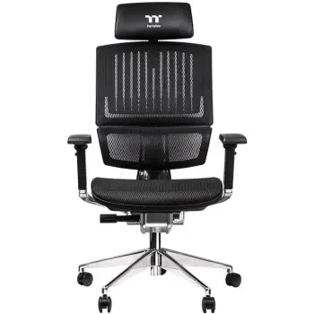 Karrige Ergonomike Gaming Thermaltake CYBERCHAIR E500 / Madhësi Comfort / Mbështetje 4D – Zezë