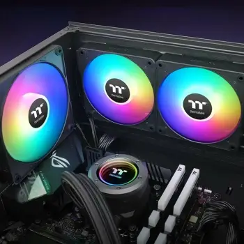 Ventilatorë kasë Thermaltake CT120 EX ARGB 120mm, 3 copë, me ndriçim multi