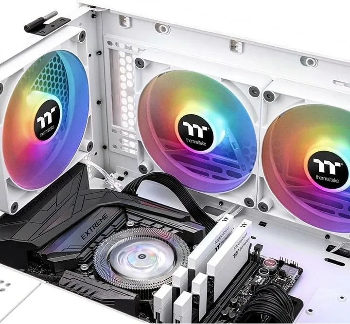 Ventilator PC Thermaltake TT CT120 ARGB, 500-2000 RPM, i bardhë - 4