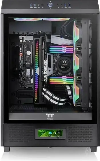 Panel LCD Thermaltake për kasë The Tower 500 Snow, i bardhë