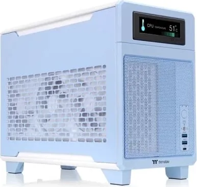 Kasë Thermaltake TR100 Mini-ITX Hydrangea Blue - 1