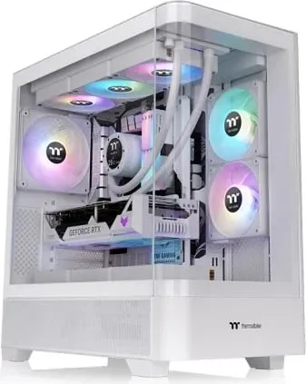 Kasë Thermaltake View 290 Snow White, Midi Tower, xham i temperuar, e bardhë - 1