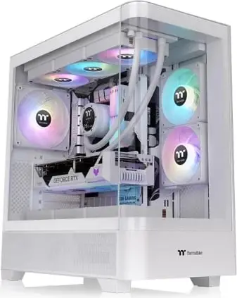 Kasë Thermaltake View 290 Snow White, Midi Tower, xham i temperuar, e bardhë