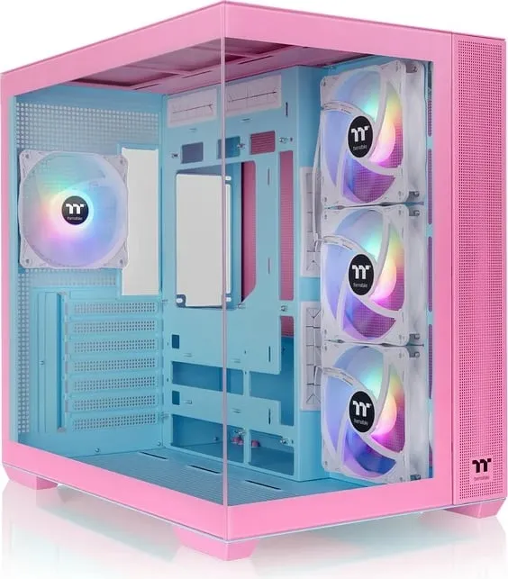 Kasë Thermaltake View 380 TG ARGB, Midi Tower, Bubble Pink - 1