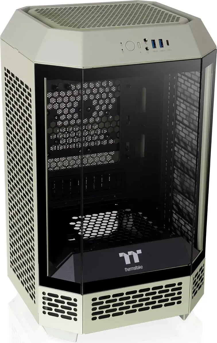 Kasë Thermaltake The Tower 250 TG, Mini Tower, Matcha Green - 1