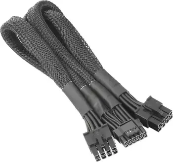 Kabllo furnizimi Thermaltake 12VHPWR AC-063-CN1NAN-A1, PCIe 8-pin x2, 0.6m, e zezë