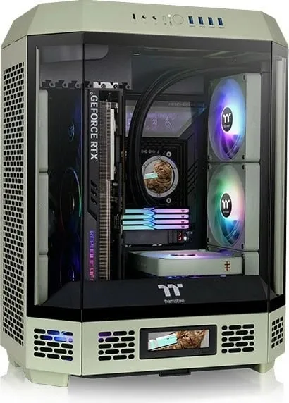 Kasë Thermaltake The Tower 600, Midi Tower, Matcha Green - 1
