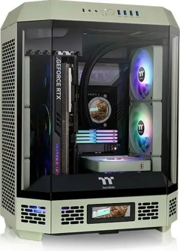 Kasë Thermaltake The Tower 600, Midi Tower, Matcha Green
