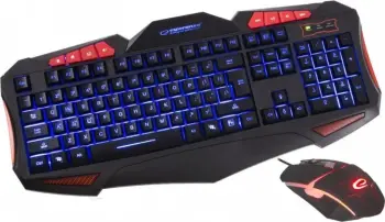 Set tastierë dhe maus Esperanza EGK3000, USB, të zeza