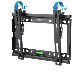 Mbajtëse për TV Esperanza ERW010, 14”-50”, VESA 200x200, e zezë
