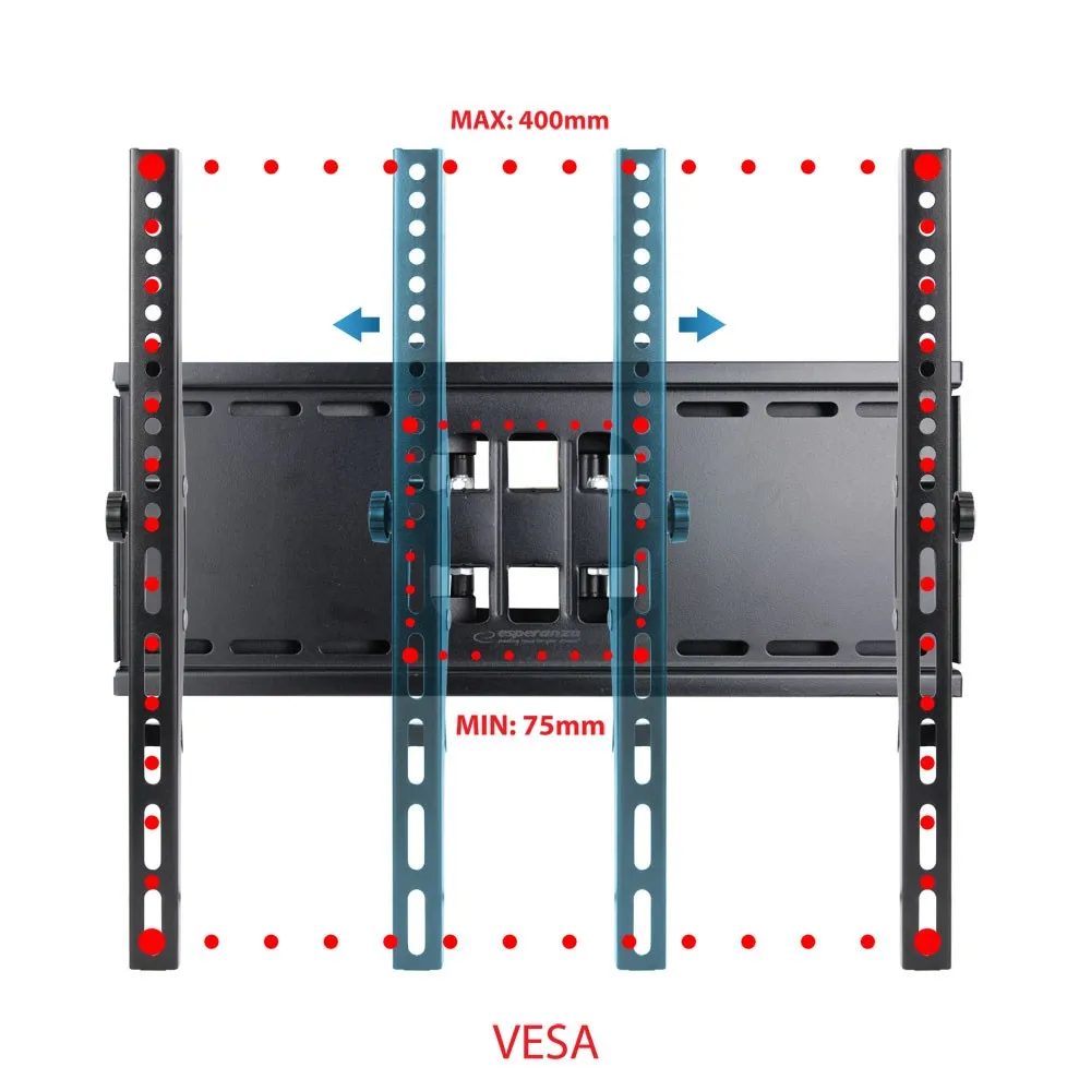 Mbajtëse muri për TV Esperanza Titan, 26-70", 55kg, e zezë - 7