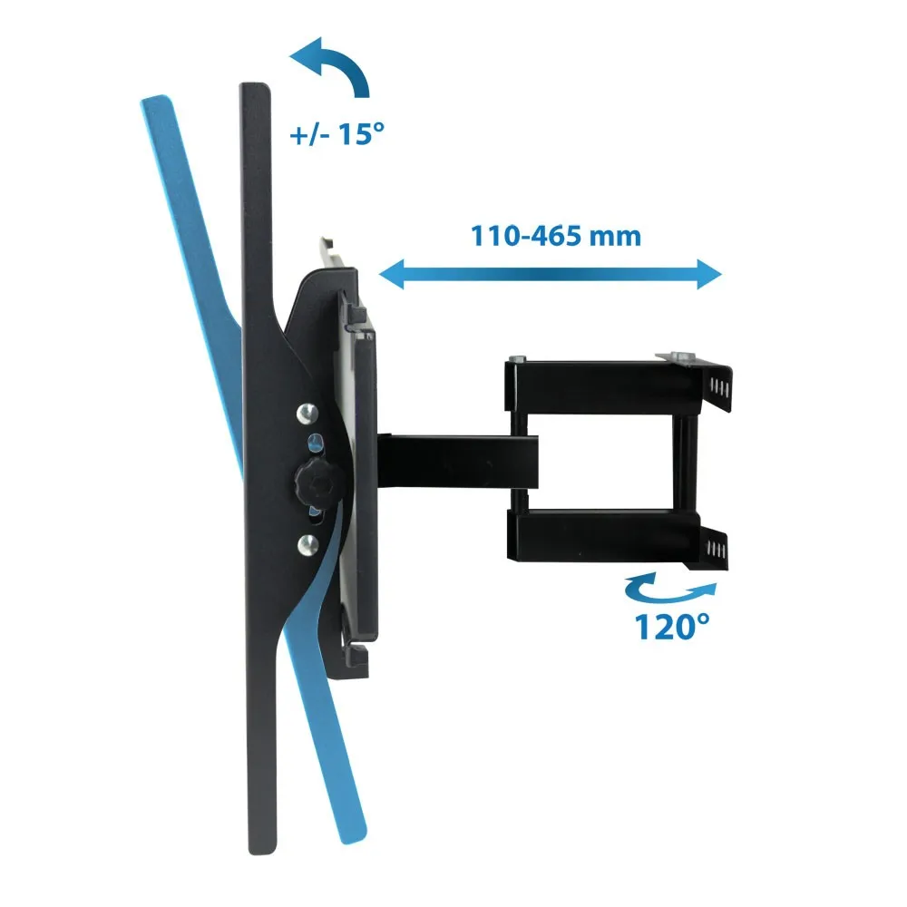 Mbajtëse muri për TV Esperanza Titan, 26-70", 55kg, e zezë - 9