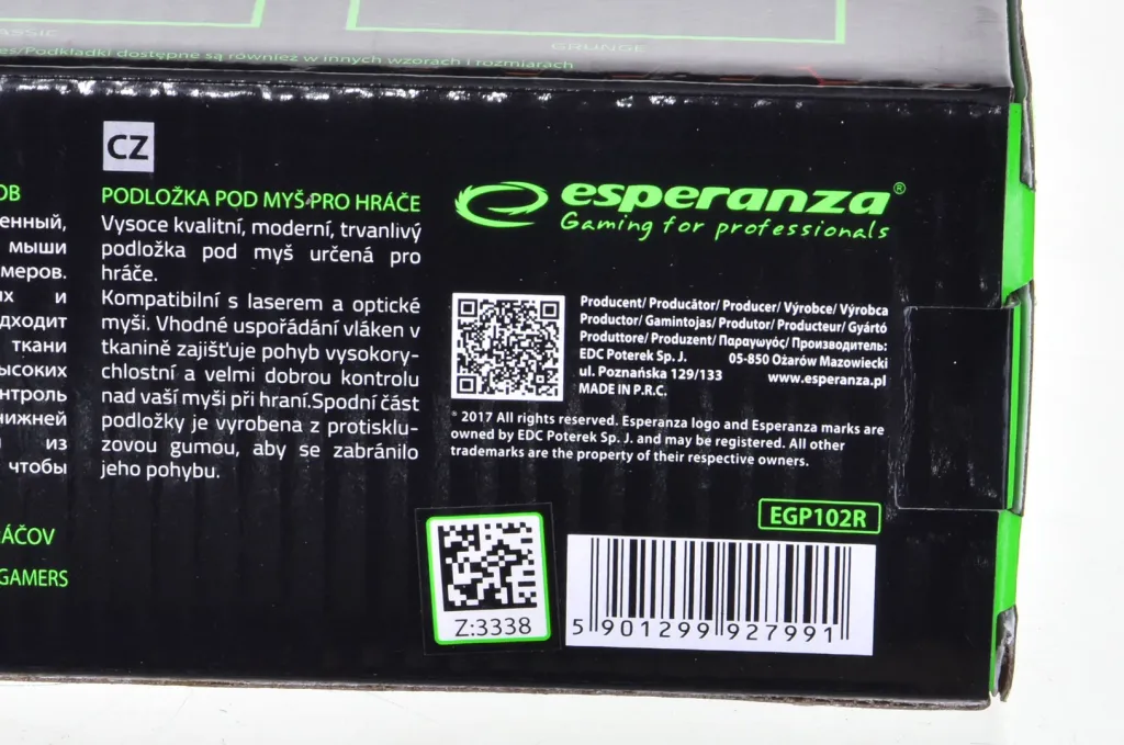 Mauspad Esperanza EGP102R, i zi - 5