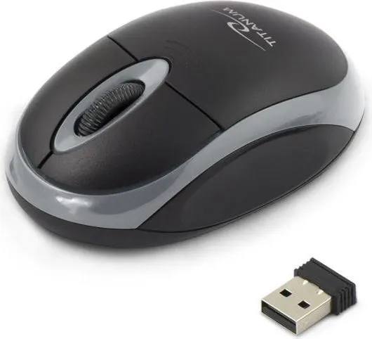 Maus Esperanza Titanum, wireless, USB, i zi dhe i hirt - 1