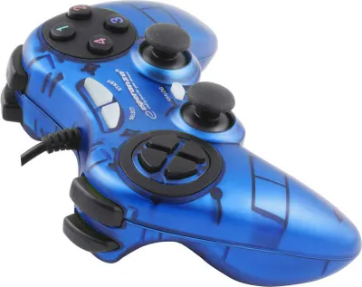 Kontroller Esperanza Fighter, me kabllo, i kaltër - 3
