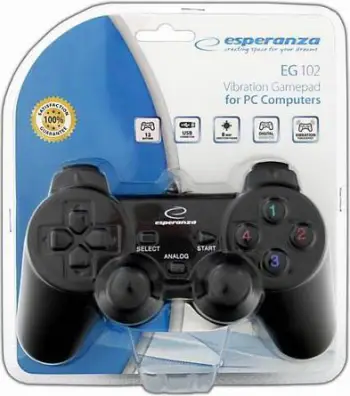 Kontroller Esperanza Warrior, me kabllo, i zi / i kuq