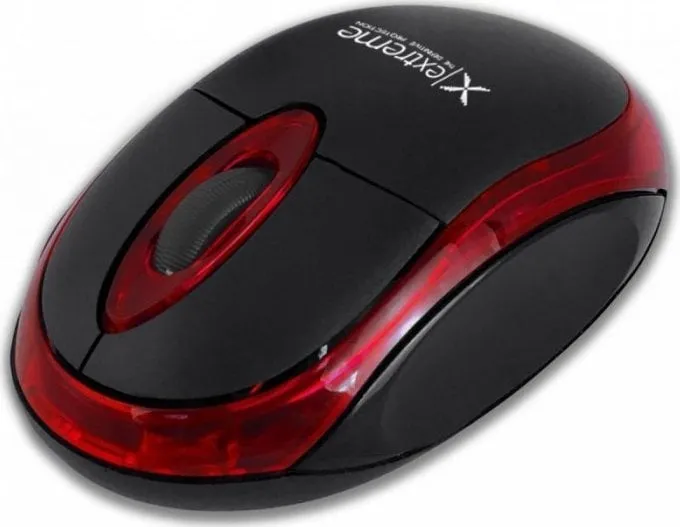Maus Esperanza Cyngus, wireless, Bluetooth, i zi dhe i kuq - 1