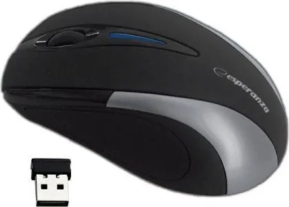 Maus Esperanza Antares, wireless, USB, i zi dhe i argjendtë - 2